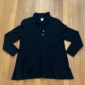 Chico’s Black Top With Gold Hardware Medium